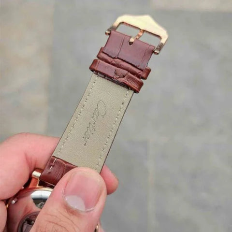 Cartier Brown Leather Automatic – C Edition