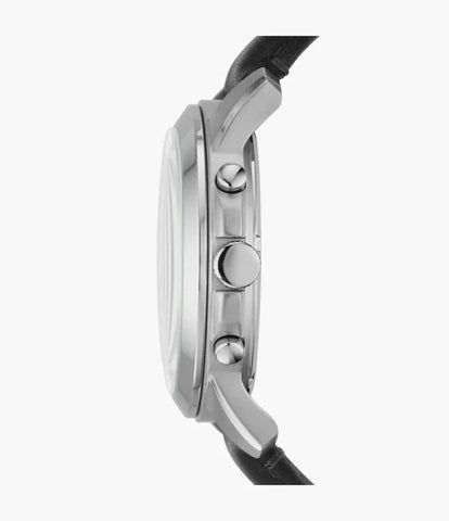 Fossil Grant Black Leather – Copper Dial Watch (Premium Copy)