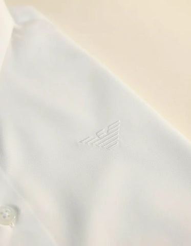 Armani Whisper White Cotton Shirt