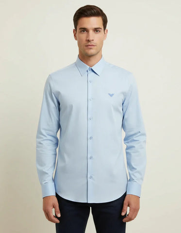 AX Azure Crest Luxe – Cotton Shirt