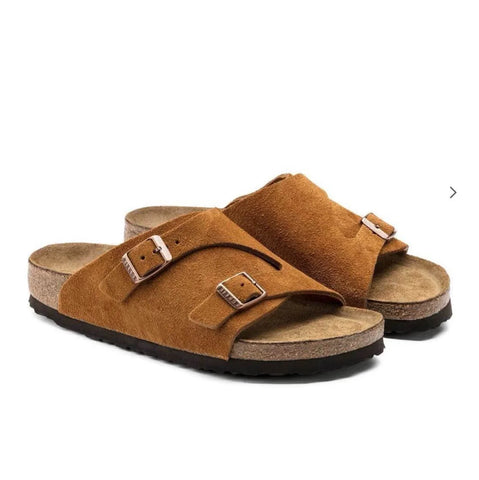 Birkenstock Suede Sandals – Caramel Luxe
