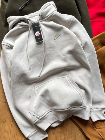 Nike, 3-Thread Cotton Fleece-Hoodie