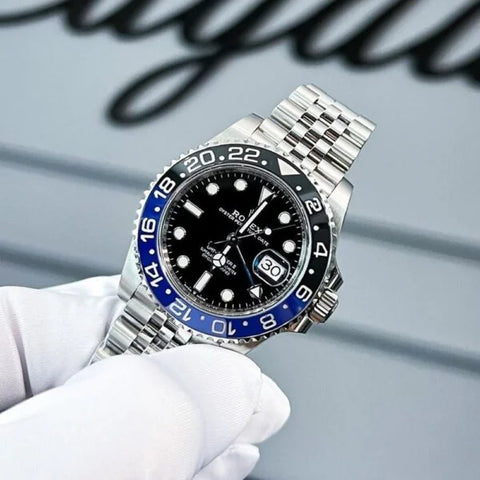 GMT-Master II Blue Black Cerachrom Bezel Black Dial Jubilee Bracelet Edition A