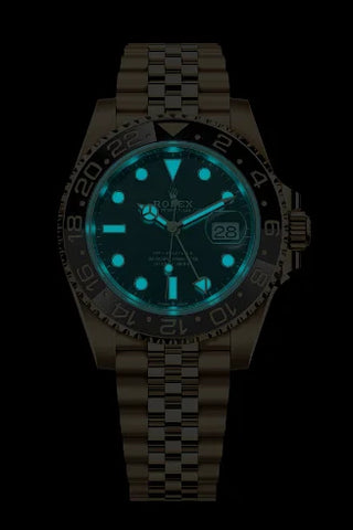 Rolex GMT-Master II – Yellow Gold, Black Dial, Jubilee Bracelet