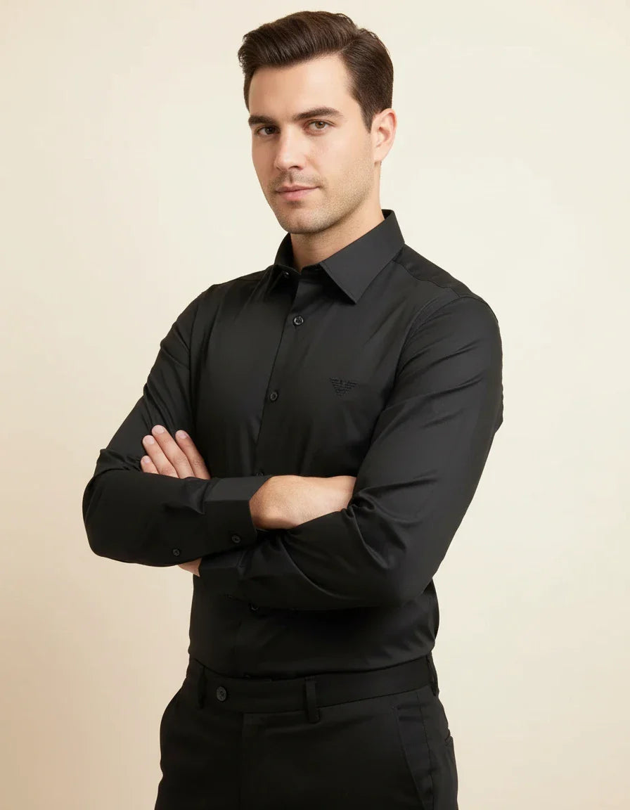 Armani Exchange Obsidian Noir Luxe Shirt