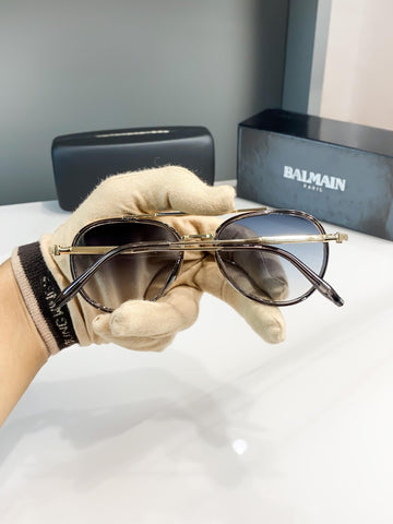 Balmain Gold Blue Shade Sunglasses – A Edition