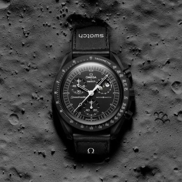 Swatch X Omega Bioceramic MoonSwatch Mission To Moon Black With Kit