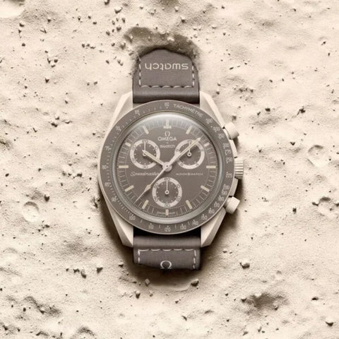 Swatch X Omega Bioceramic MoonSwatch Mission To The Moon Earth With Kit