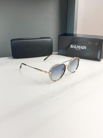 Balmain Gold Blue Shade Sunglasses – A Edition