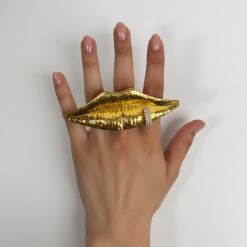 Kiss – Gold Plated Ring – A Edition
