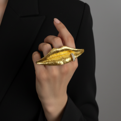 Kiss – Gold Plated Ring – A Edition