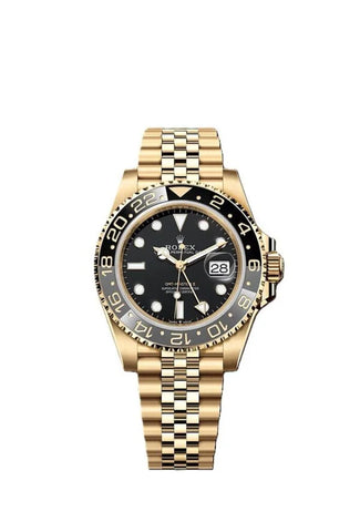 Rolex GMT-Master II – Yellow Gold, Black Dial, Jubilee Bracelet