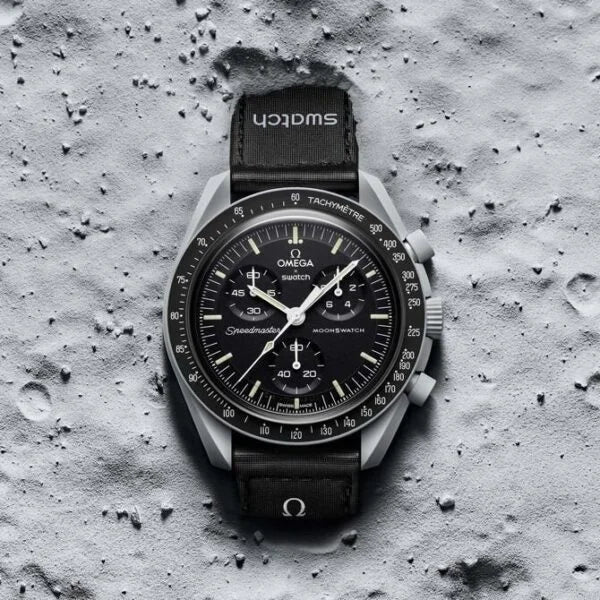 Swatch X Omega Bioceramic MoonSwatch Mission To The Moon Black With Kit
