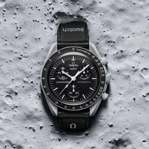 Swatch X Omega Bioceramic MoonSwatch Mission To The Moon Black With Kit