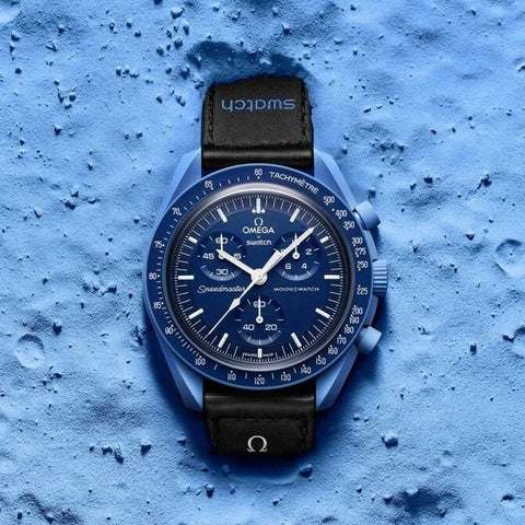 Omega x Swatch Bioceramic MoonSwatch – Mission to Neptune (Full Kit)