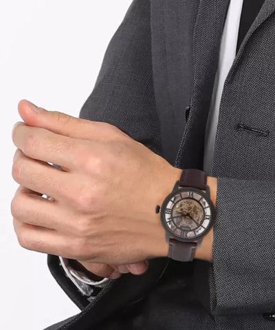 Fossil Brown Leather Automatic Watch