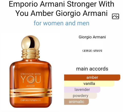 Emporio Armani Stronger With You Amber Eau De Parfum 100ml – A Edition